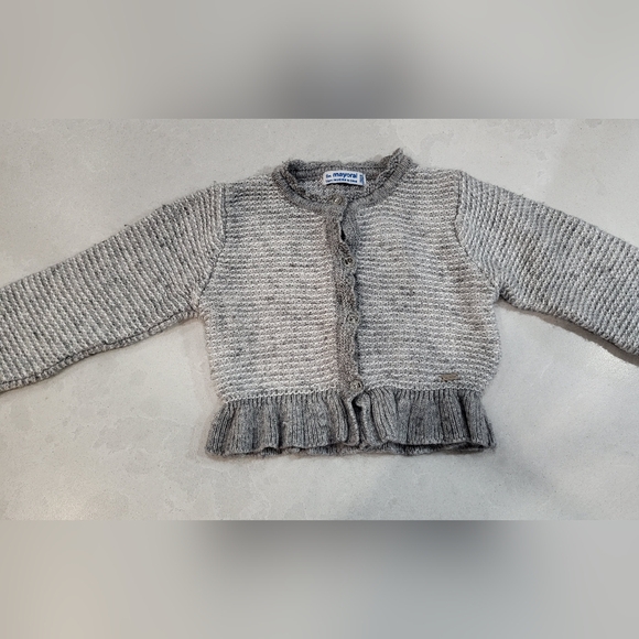 Mayoral Grey Knit Cardigan - Picture 1 of 2